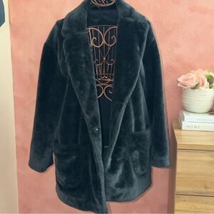 Abercrombie & Fitch Black Teddy Jacket